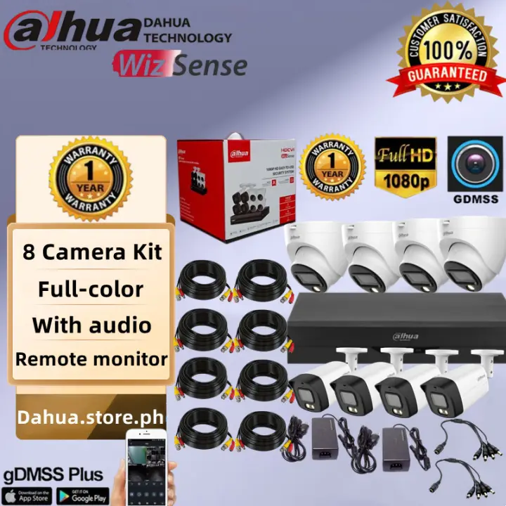 Dahua 5MP+Full-color Package CCTV Package Full-color With audio 2/4/8CH CCTV Package Kit 4channel CCTV Package 8channel