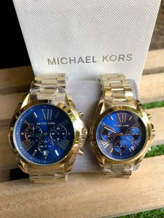 Authentic MICHAEL KORS watch/ Gold Tone with blue dial | PH