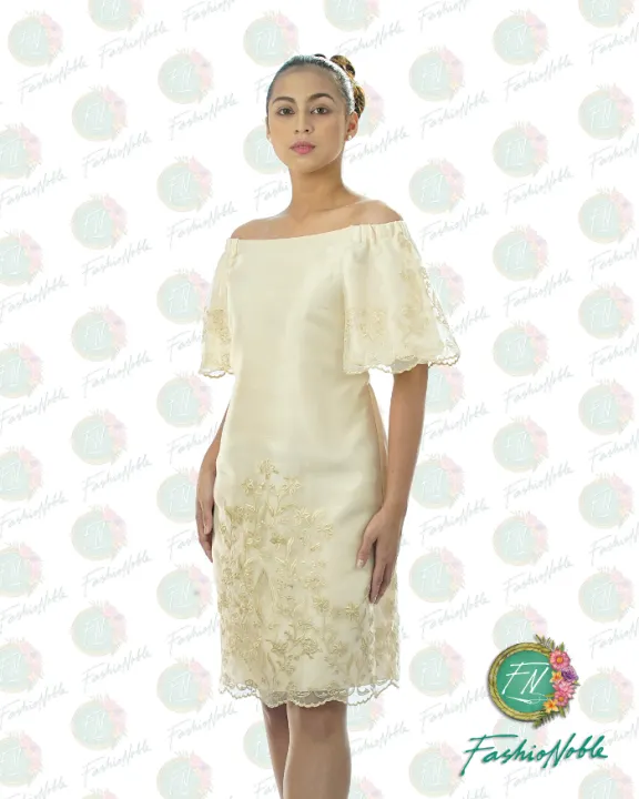 Off shoulder filipiniana Clearance