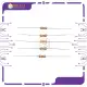 5pcs 33k ohms resistor 1/4 watt. 