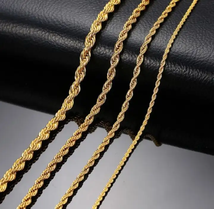 Kids Favorite Gold Rope Chain 50cm 60cm Necklace Best Gift Ideas For Kids Boys Teens Men Kids Favorite Gold Rope Chain 50cm 60cm Necklace Lazada Ph
