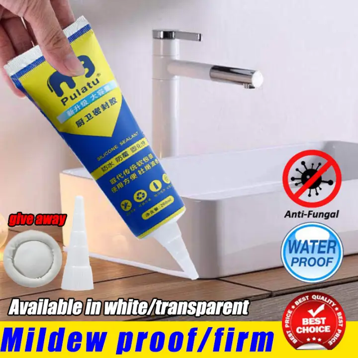 100% Original Silicon Sealant clear White kitchen bathroom tile gaps ...