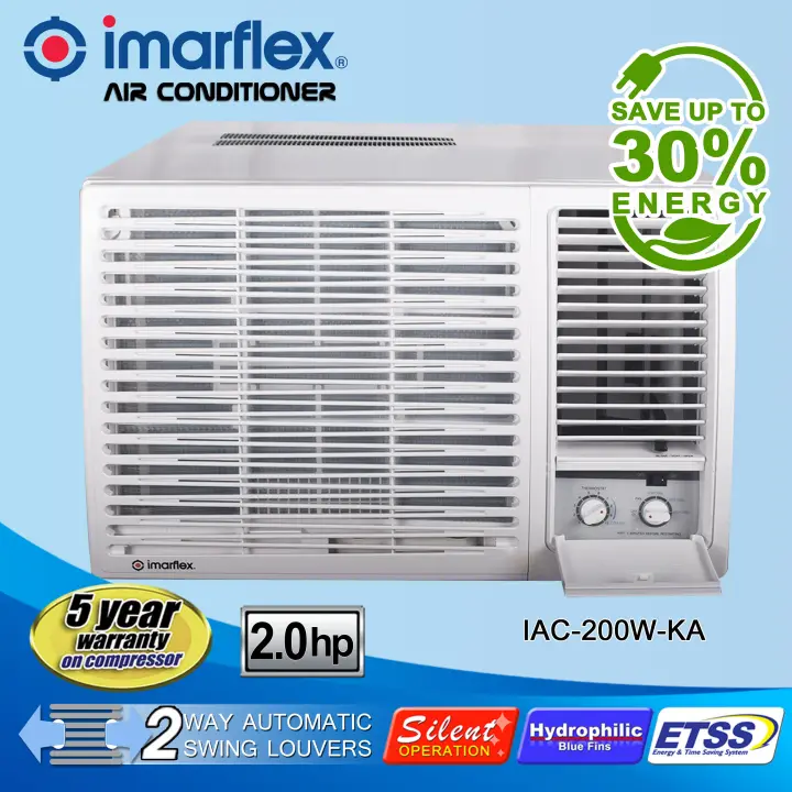 Imarflex Window Type Air Conditioner 2.0Hp Manual Control IAC-200W-KA