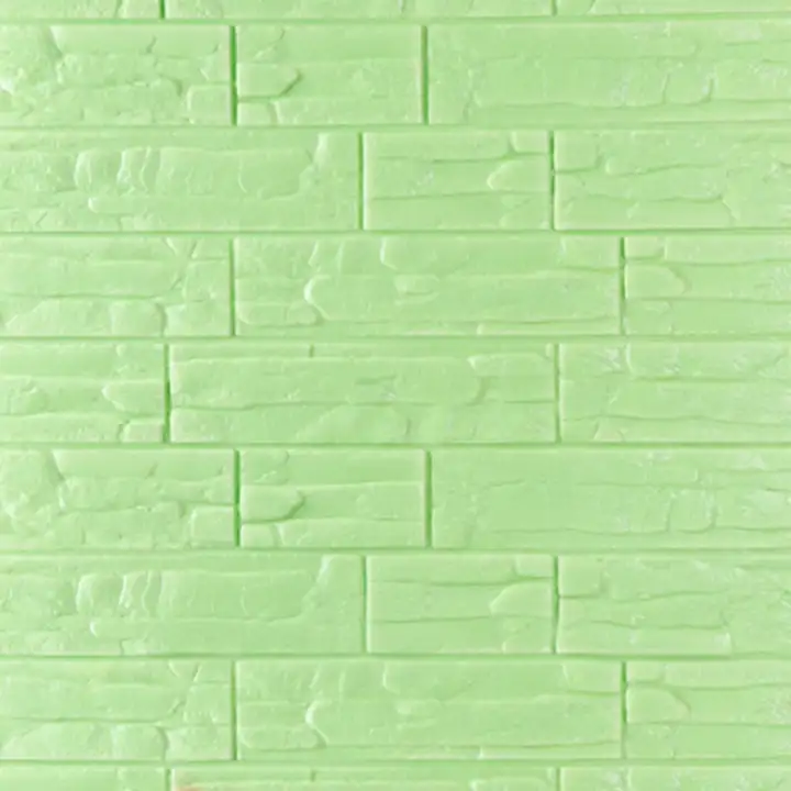3d Bricks Foam Mint Green 70cm X 77cm Wallpaper Lazada Ph - Foam Brick Wallpaper Philippines