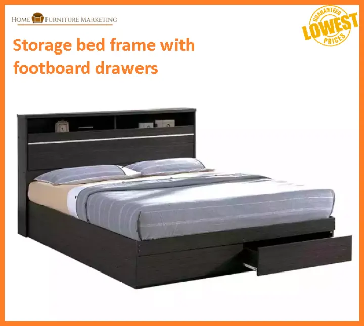 Storage Bed Frame Single Double Full, How To Assemble A Queen Size Bed Frame