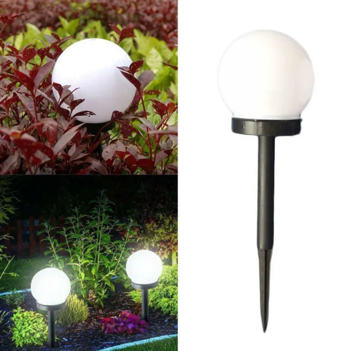 2pcs Led Solar Round Ball Light Outdoor Garden Path Ground Spike Lamp Lazada Ph 2pcs Led Solar Round Ball Light Outdoor, Round Garden Lights
