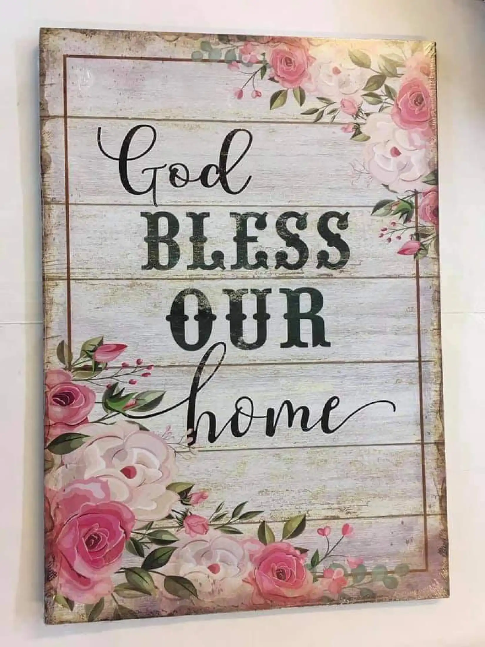 Bless Our Home Wooden Wall Decor 26x36 Cm Lazada Ph - Lord Bless This Home Wall Decor