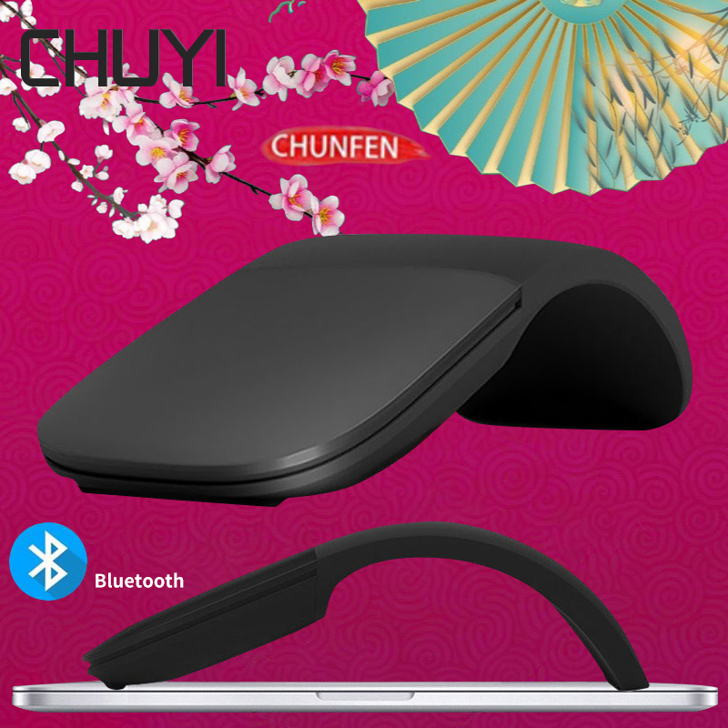 Chuột không dây gấp được 2.4ghz chuột mỏng cảm ứng gập arc máy tính chuột chơi game chuột cho microsoft surface pc máy tính xách tay