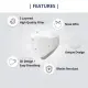 Mask-K MK KF94 Face Mask FDA Certified Disinfection 3D Mask Made in Korea X10. 