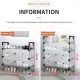 Simple dustproof shoe cabinet  Shoe Rack Organizer With Cover Shoe Box Stand Dust and Water Resistant 3/4/5/6/7 Layer. 