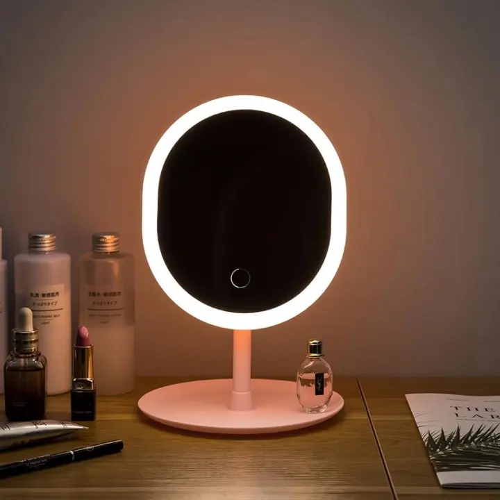 Ringlight Smart Led Touch Screen Makeup, Portable Makeup Mirror With Light