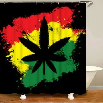 Beli Rasta Curtain Pada Harga Terendah, Jamaican Flag Shower Curtain