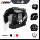 Zebra Motorcycle half face Helmet 3/4 Motor Dual Visor half face Helmet For Riding Gear Free Visor THRSTFLASK YM-902 Solid. 