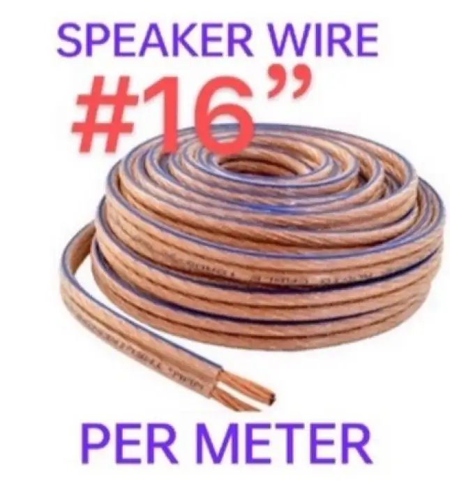 SPEAKER WIRE (#16) (PER 1 METER) (TRANSPARENT)