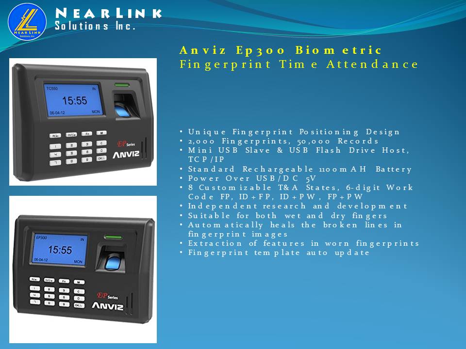 ep300 fingerprint time attendance