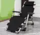 3in1 Folding chair and sleeping bed Foldable Chair and Sleeping Bed Reclining Chair Folding Beach Chair with Adjustable Headrest Double Square Tube. 