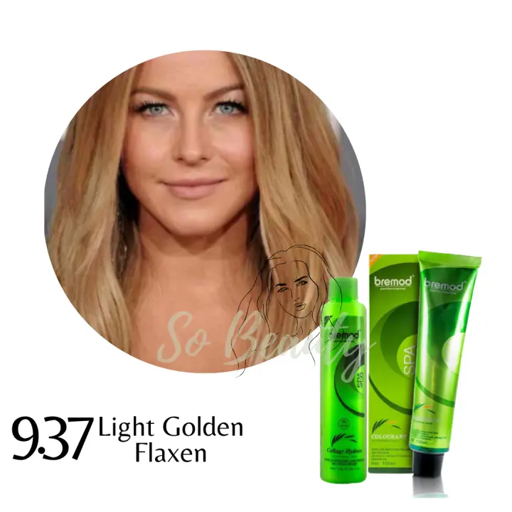 Light Golden Flaxen BREMOD Hair Color and Oxidizing Set 100ml With Freebie (9.37)