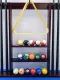 6 HOLES 2IN1 CUE RACK AND BALL RACK STAND FOR / LAGAYAN NG TAKO AT BOLA NG BILYARAN. 