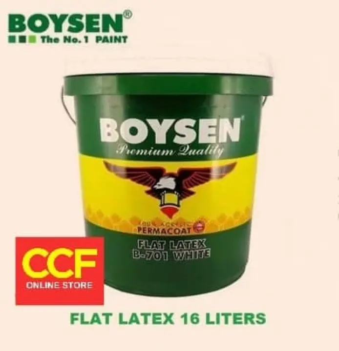 Boysen Paint Flat Latex White 16 Liter Limit Your Order 1 Pail Max Lazada Ph