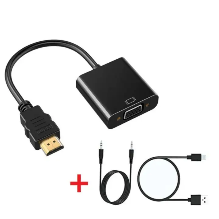 Hdmi To Vga Gold Plated Hd1080p Hdmi To Vga Adapter Converter Male To Female With Micro