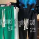 baggy pants for men fashion European and American hiphop pants high street straight-leg sweatpants retro drawstring pants. 