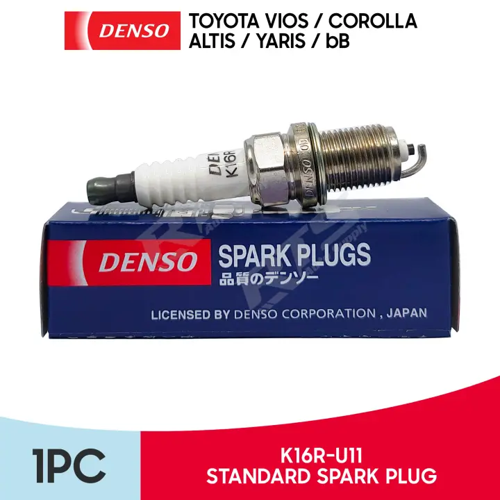 Denso K16R-U11 Standard Spark plug for Toyota Vios / Corolla / Altis / Yaris / bB ( Equiv BKR5EYA-11 / BKR5EY-11 )