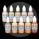 Warm Skin Tone Colors by Hiro Paints | High-Pigmented Waterbased Acrylic Hobby Paint (30ml) | 2122 - 2127. 
