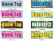 PVC NAME TAG. 