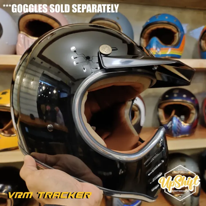 【factory outlet】 VRM PREMIUM TRACKER HELMET ROYAL H1 HELMET WITH FREEBIES  ROYAL HELMET  VRM TRACKER HELMET
