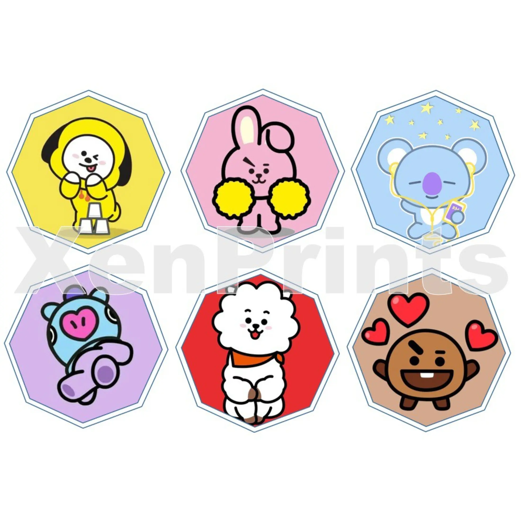 best bts bt21 cupcake topper 24 pieces lazada ph