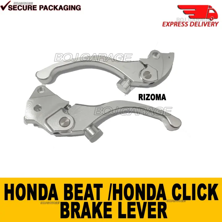 Honda Click V1/V2 Honda Beat FI COMBI Brake Lever SILVER Rizoma 