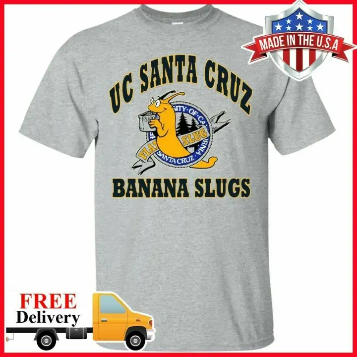 Uc Santacruz Banana Slugs Pulp Fiction Tshirt Sport Gray S3Xl Tee Gildan