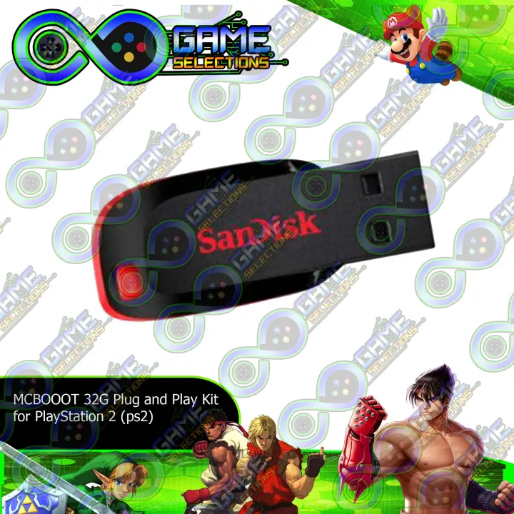 32/64/128GB USB with Games for Playstation 2 (PS2) for Mcboot/Fortuna/Funtuna/OPL