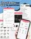 Phomemo M04S Portable Inkless Printer- Bluetooth Thermal Printer Sticker Printer, Support 2/3/4 inch Printing Width, 300dpi, Compatible with iOS+Android, Ideal for Documents, Notes, Label, Sticker. 