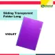 Short Transparent Sliding Folder - Plastic Slide Folder with Slider 12 pieces a pack - Sold per pack. 