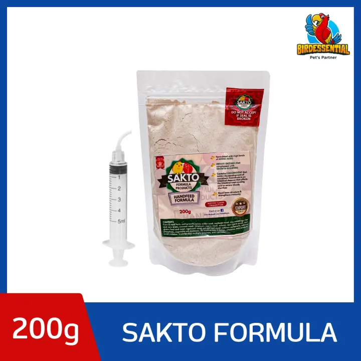 Sakto Handfeed Formula (200 grams) with FREE Syringe 5cc