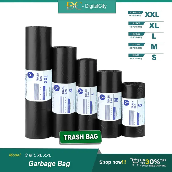 Trash bag Garbage bag Black (Small/Medium/Large/XL/XXL)
