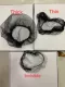 [12pcs]Hair net black hairnet thick&thin invisible ponynet. 