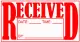 Pre-layout Received Date Time By Stamp Office Business Crystal 30mm x 60mm COD. 