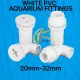 PVC Overflow , Drain , Connector Aquarium Fittings Fish Tank Water Cycle Pipe Connectors Inner Diame. 