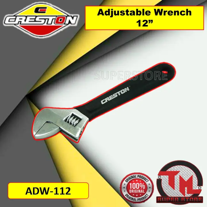 CRESTON Adjustable Wrench 10" / 12" • Tm ss