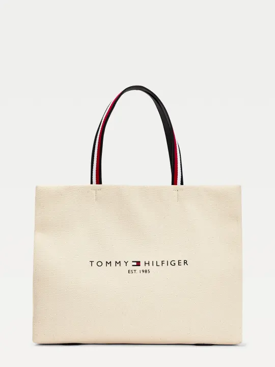 Tommy Women's Shopper Canvas Tote Bag | Lazada