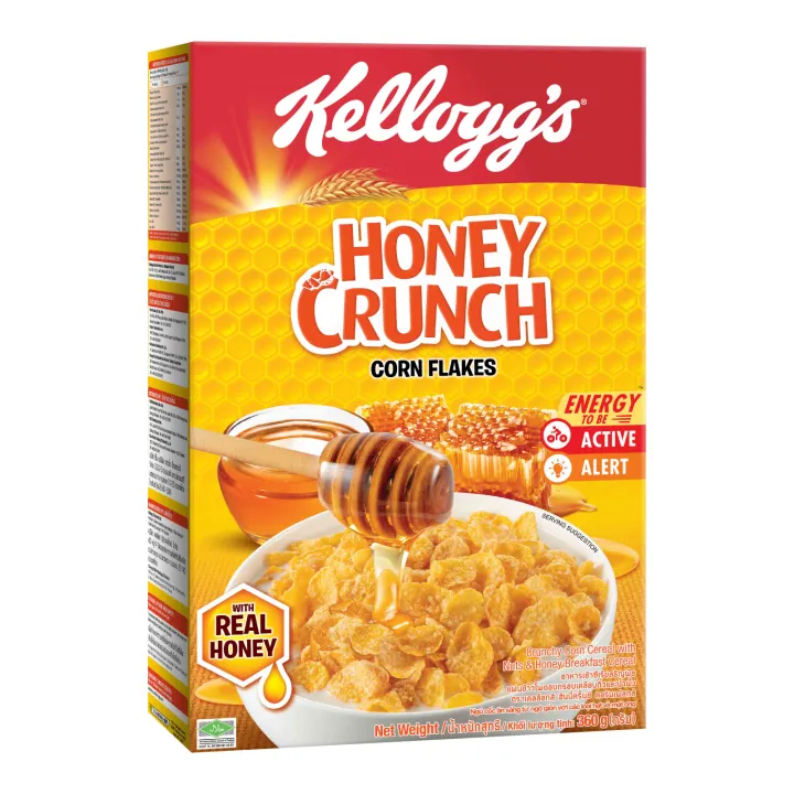 Kellogg S Honey Crunch Corn Flakes Breakfast Cereal 360g Lazada Ph