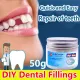 SWEETRIP 【Fast filling】Temporary Tooth Repair kit 50g Artificial temporary tooth teeth Teeth And Gaps FalseTeeth Solid Glue Denture Adhesive Glue Decorative Denture Tooth Repair Glue Moldable False Teeth DIY Tooth Repair Kit. 