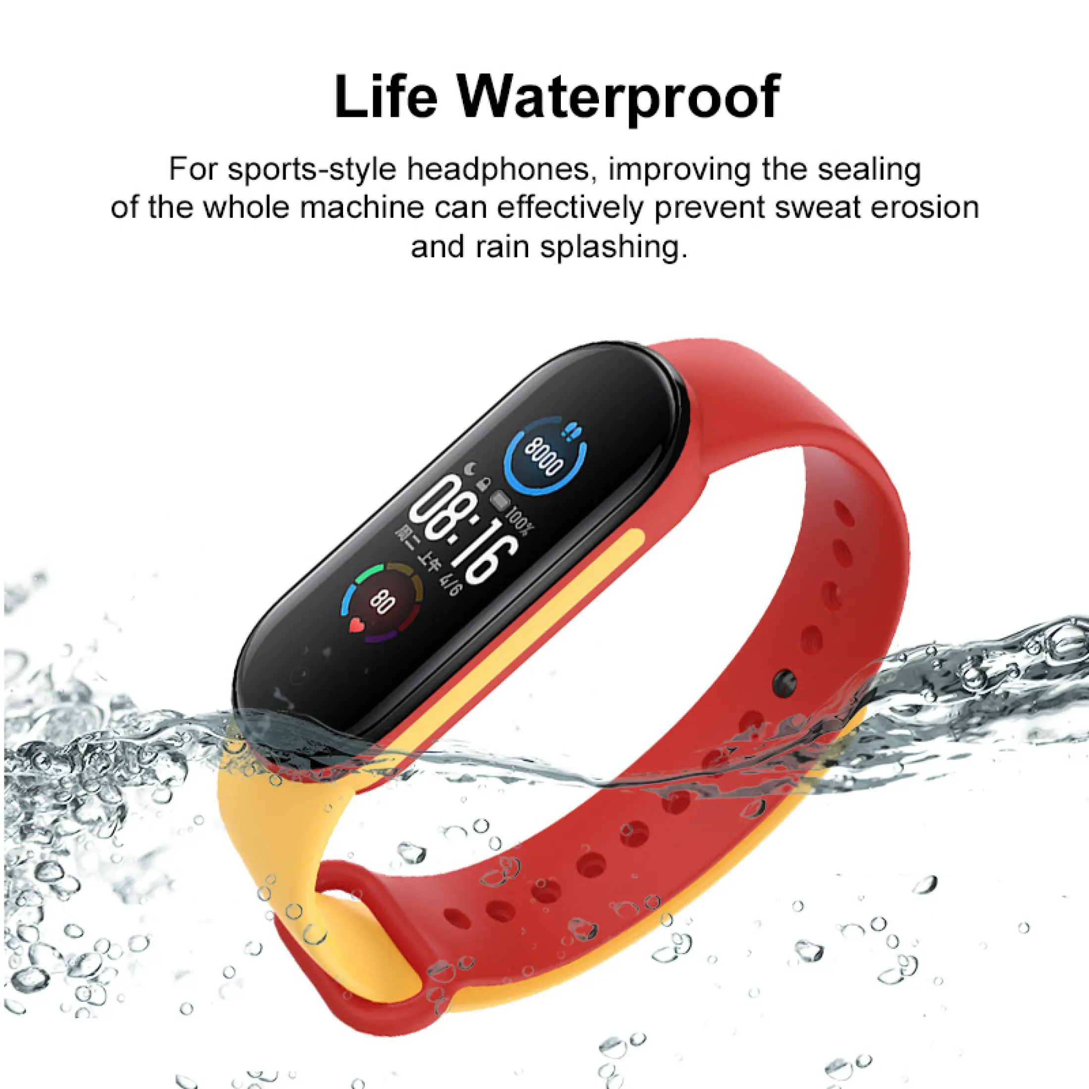 Tsunami Mi6 Starps Suitable For Mi Band 6 Strap Color Matching Replacement Sports Wristband Comfortable To Wear Moderate Softness Wear Comfortable 100 Brand New And High Quality Lazada Singapore