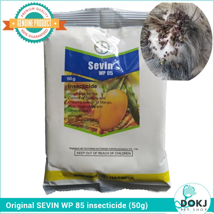 Original Sevin Wp 85 Insecticide Pest Control 50g For Dogs And Cats Control Ticks And Fleas By Dokj Pet Shop Lazada Ph
