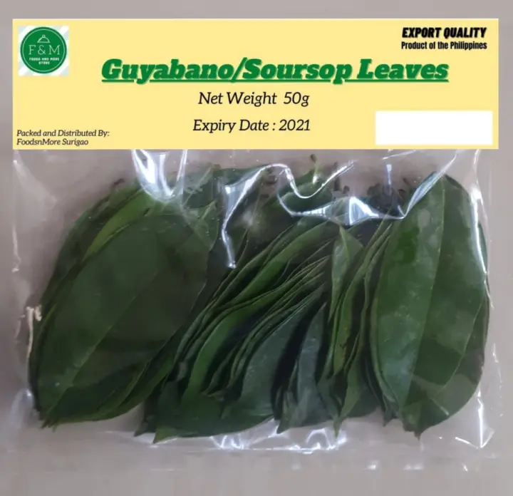 Guyabano Leaves Soursop 50g Foodsnmore Organic Herbs Best Seller Tea Products Lazada Ph