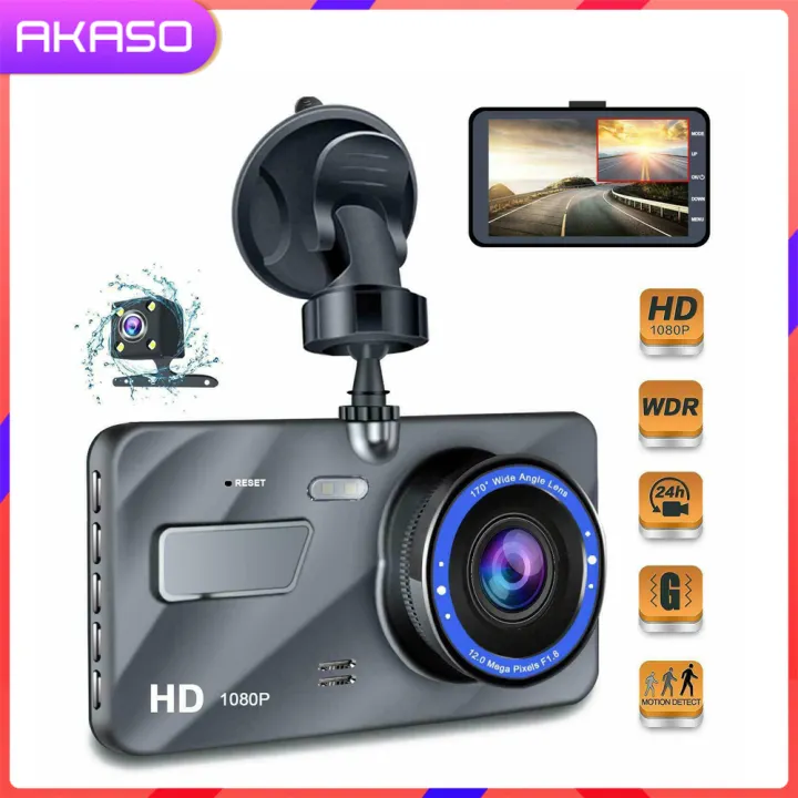 Full HD 1080P 4 IPS Car DVR Vehicle Dashboard Camera with Infrared Night Vision Video Recorder G-Sensor USB Dash Cam Car DVRs | Lazada