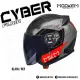 Mookem Helmet -  Flair - Cyber- Half Face Dual Visor. 