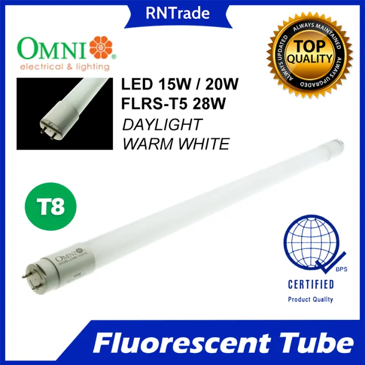 OMNI Fluorescent Tube Fluorescent Lamp LED T8 20W 15W / FLRS-T5 28W T8 TO T5 CONVERSION KIT, DAYLIGHT, WARM WHITE